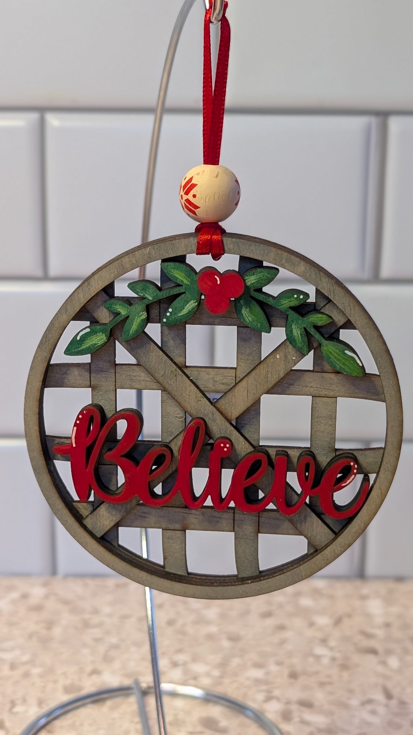 Believe Christmas Ornament