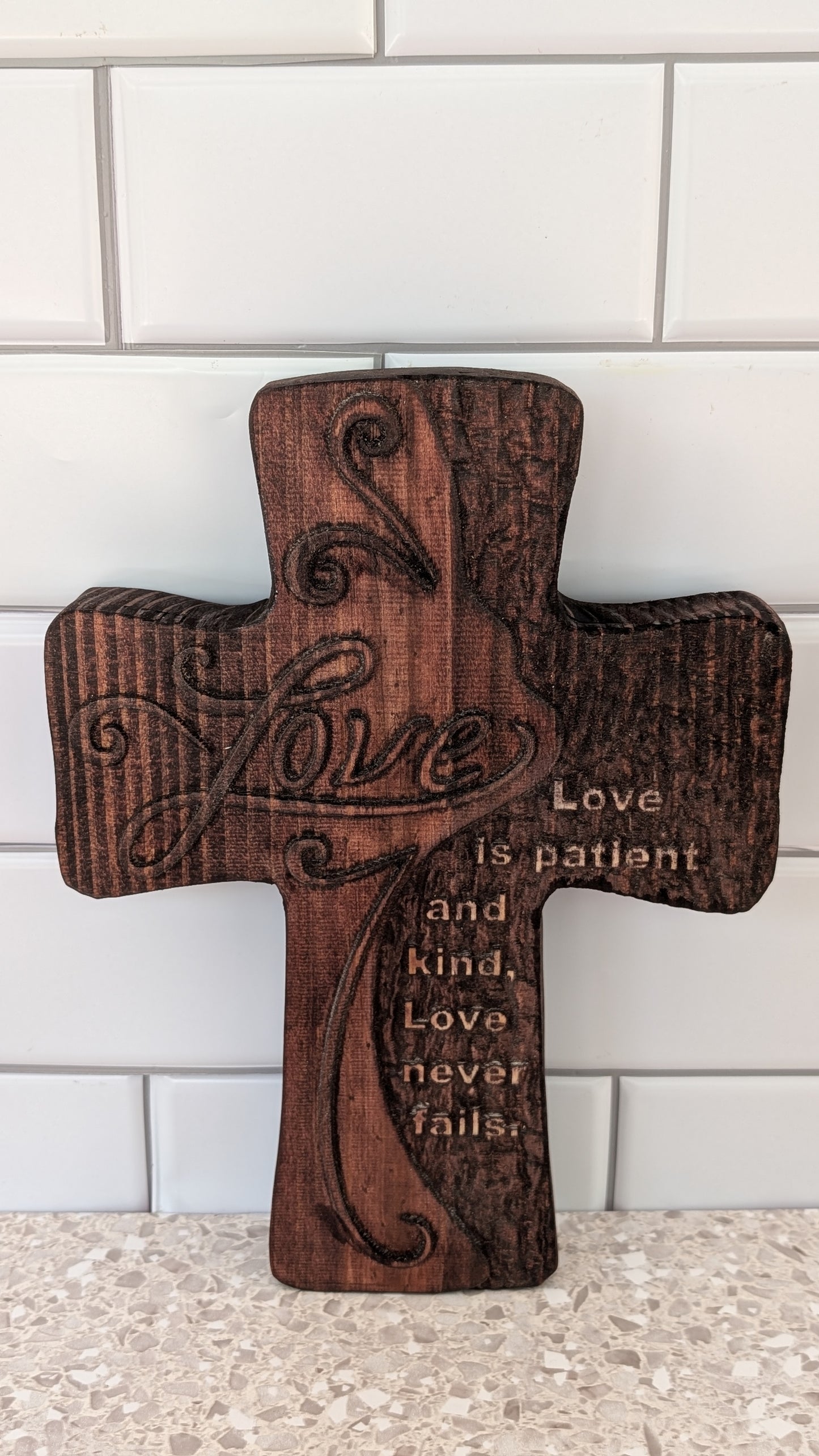 Carved Wooden Cross
