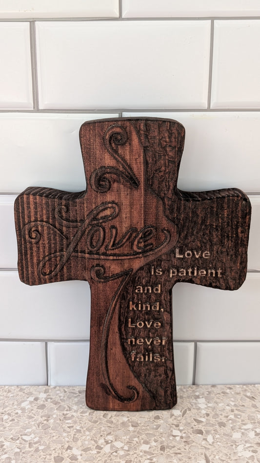 Carved Wooden Cross