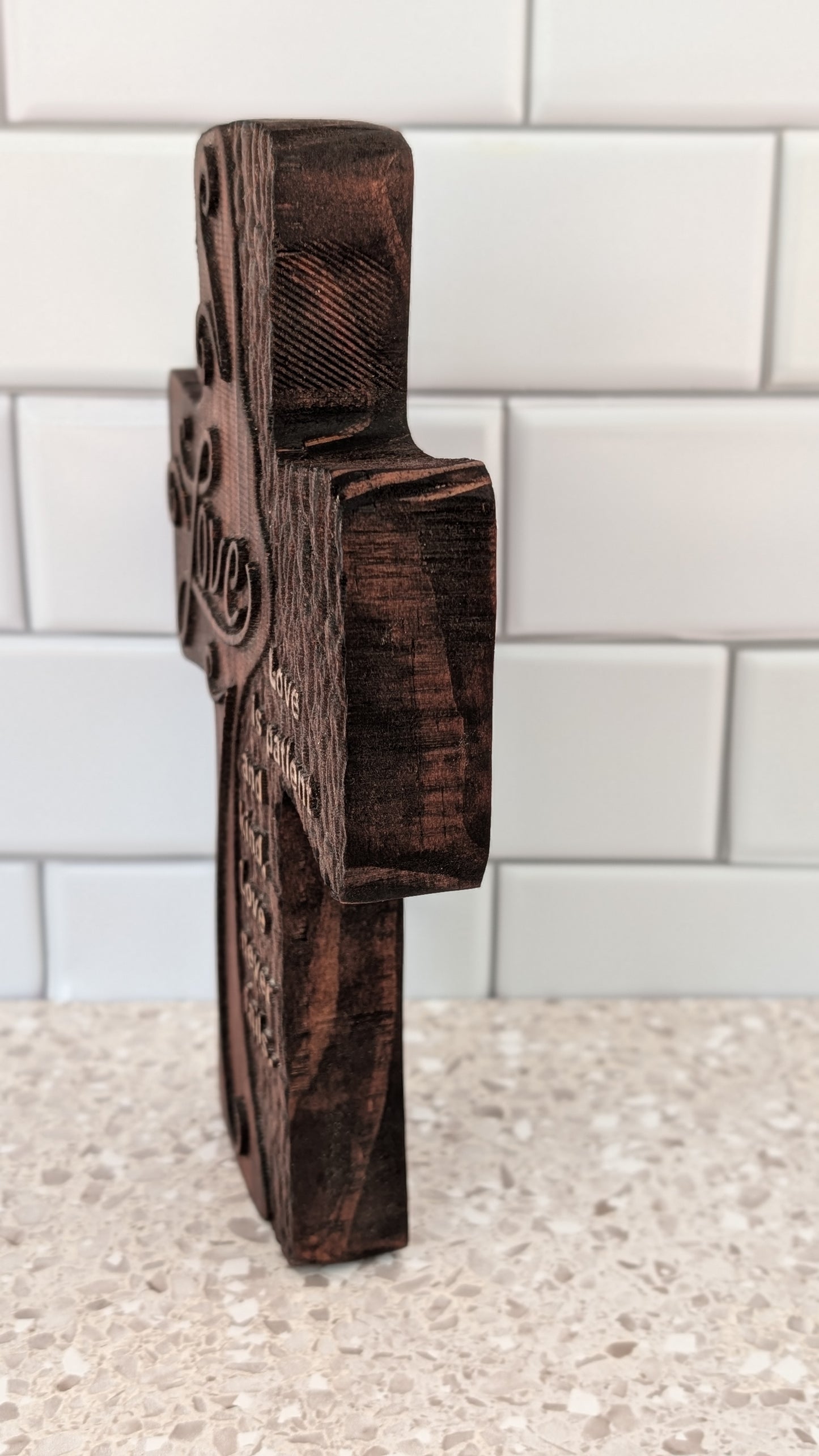 Carved Wooden Cross