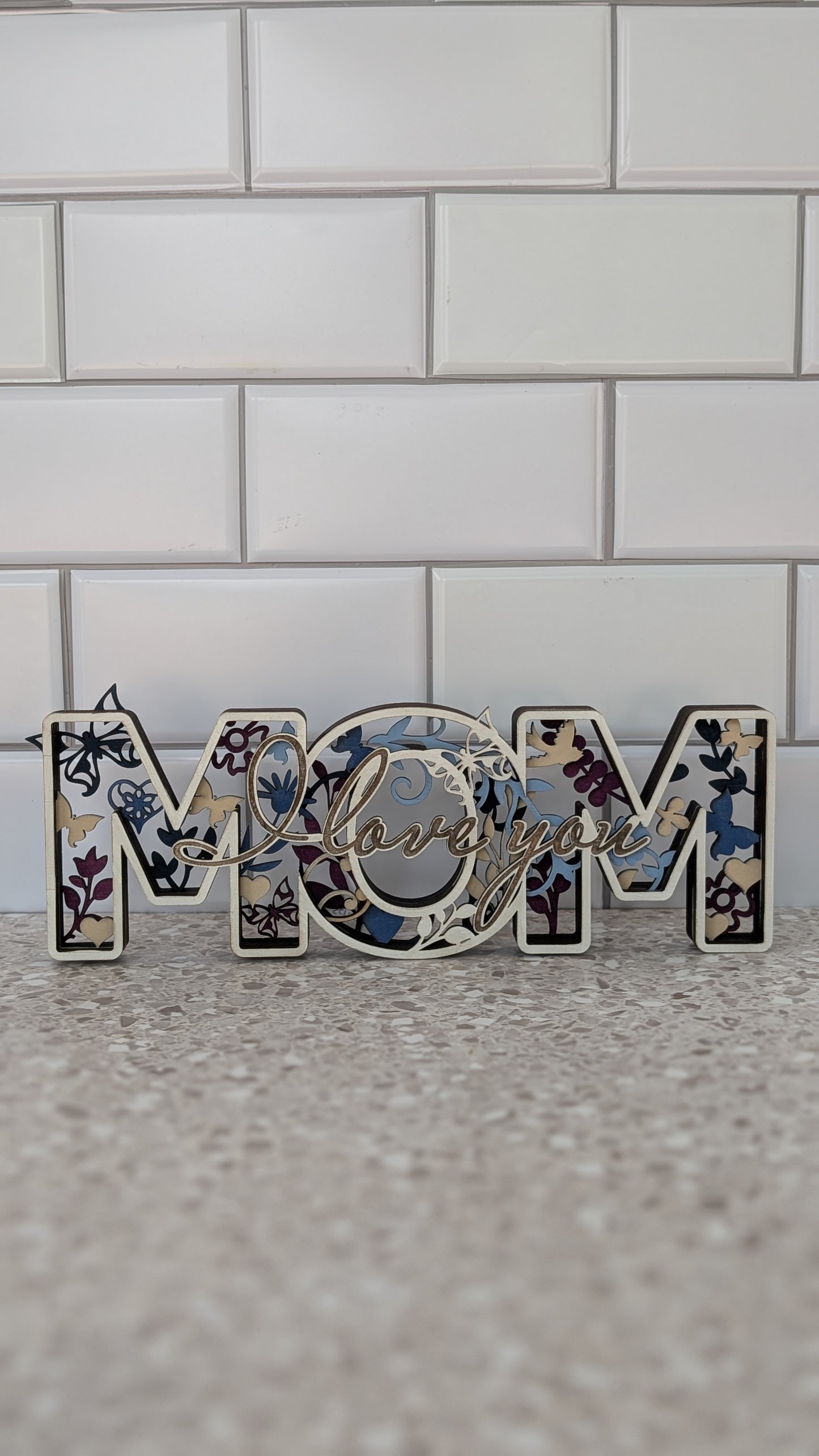 3D Mom Sign