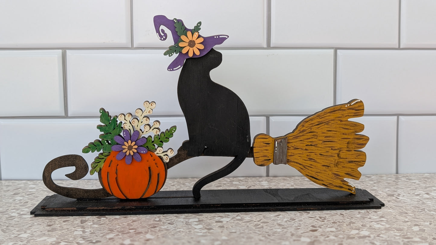 Black Cat Halloween Decoration