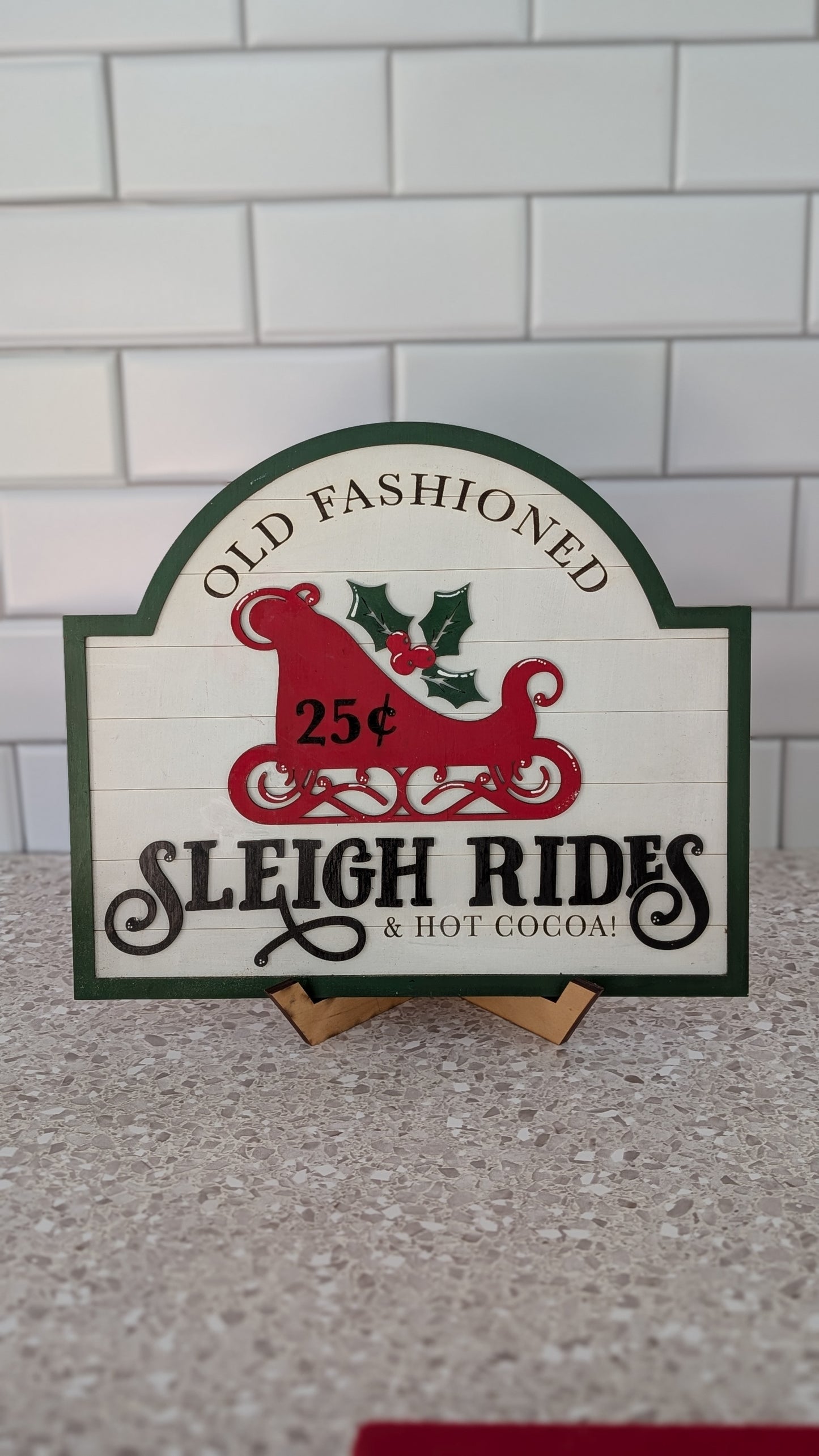 Old Fashion Sleigh Ride Sign