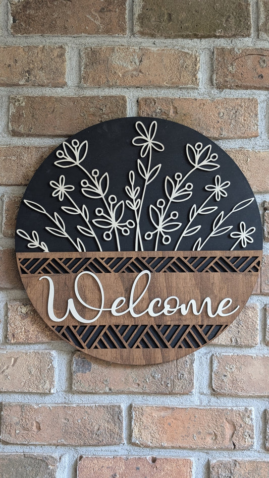 Round Welcome Door / Wall Hanger