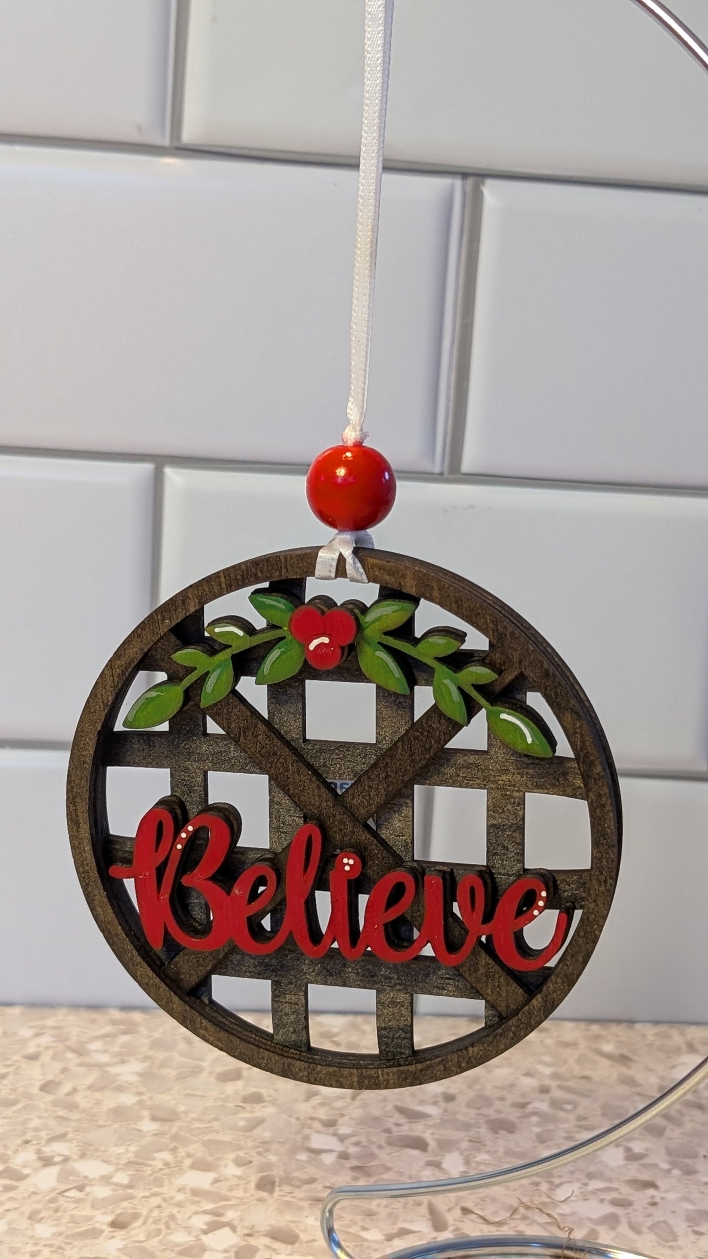 Believe Christmas Ornament