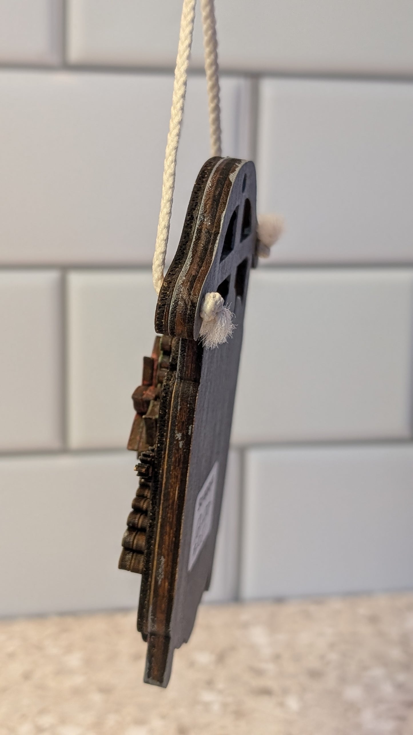 Handcrafted Sled Christmas Ornament